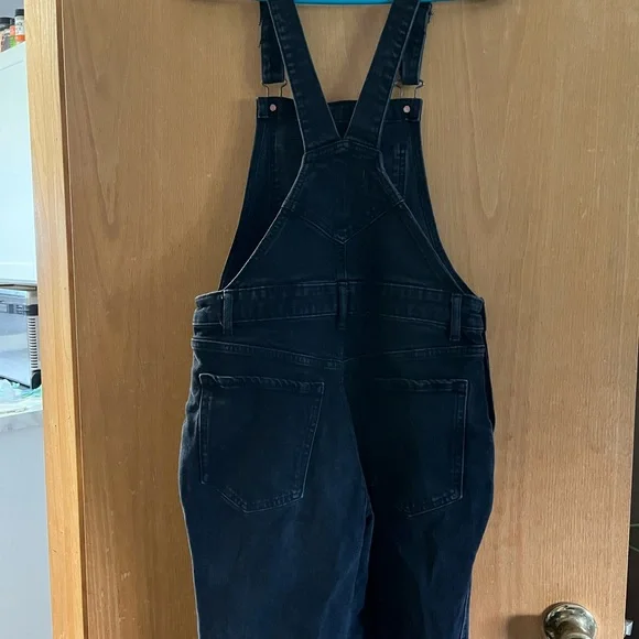 Old Navy Charcoal Denim Overalls - Picture 3 of 4